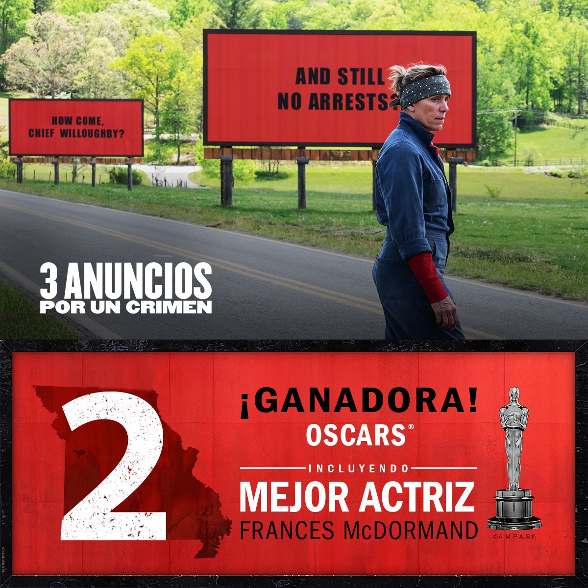 13 de Junio | Cine debate FEPUT | Tres anuncios por un crimen