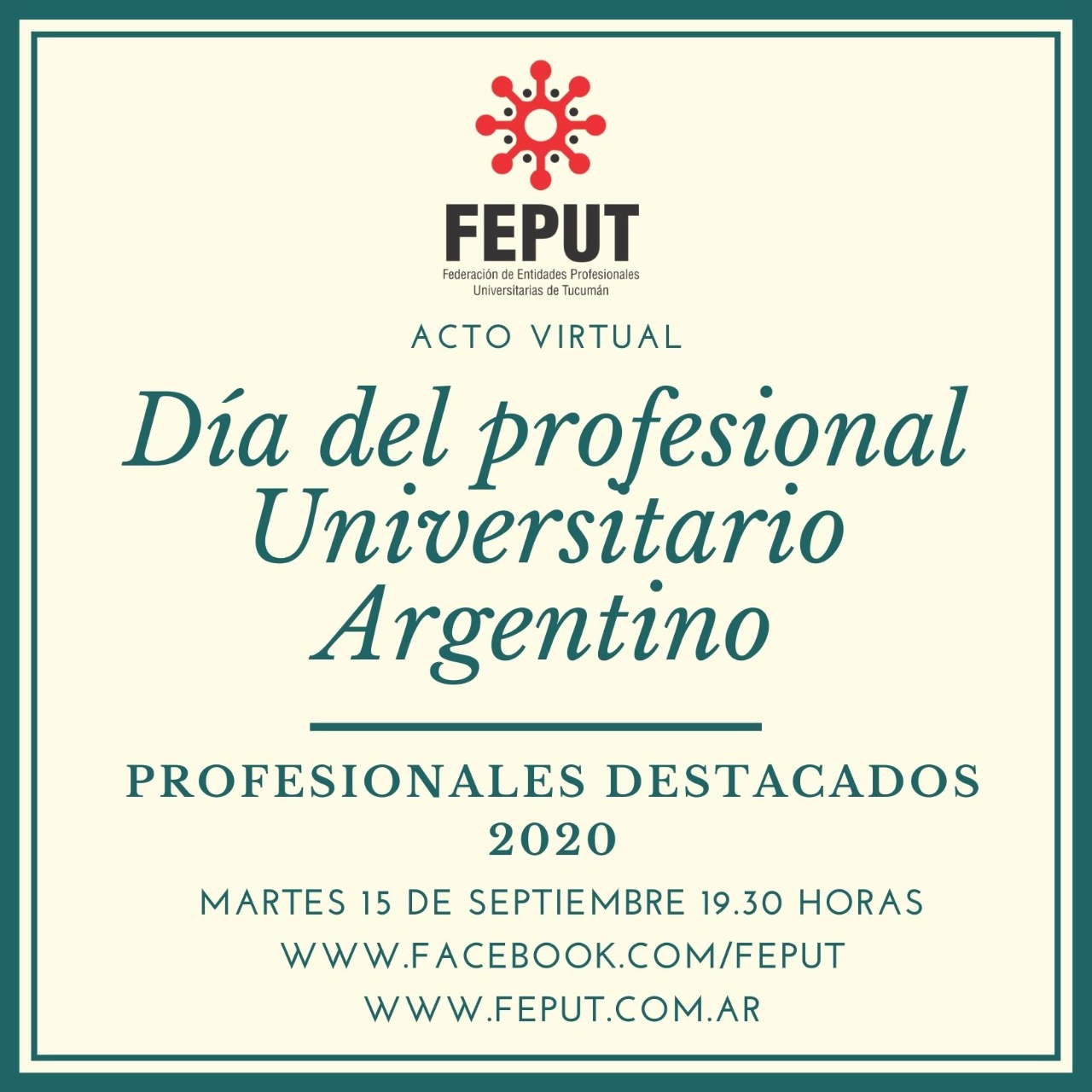 15 de Septiembre | Día del Profesional Universitario Argentino