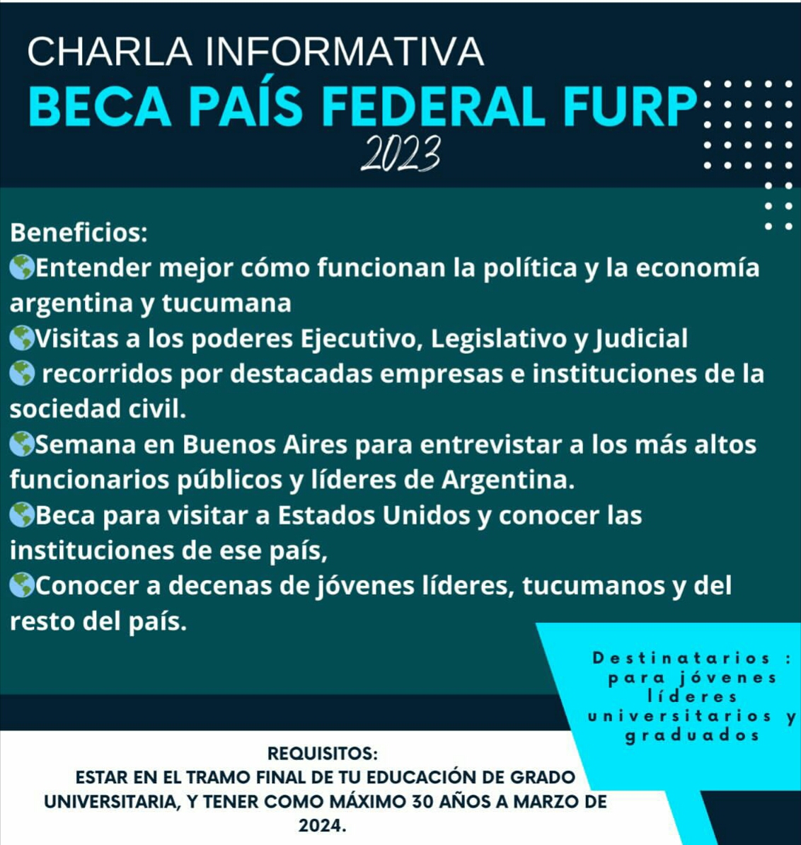 Becas para el Programa FURP País Federal  2023